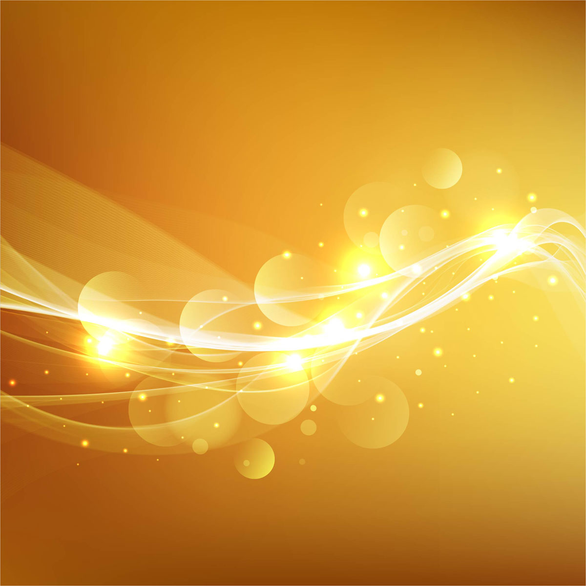 Abstract wavy with halation and yellow background vector  