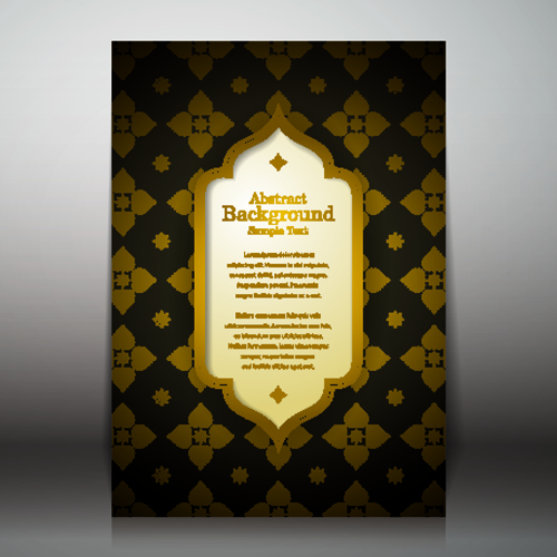Arabic style background vector 03  