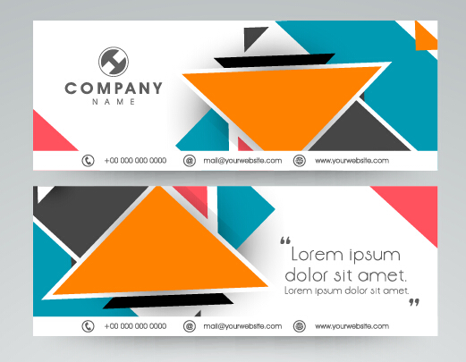 Company banners modern design vector 02  