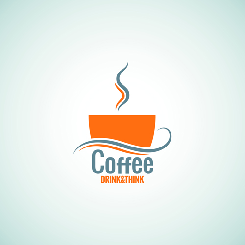 Creative coffee menu logo vector  