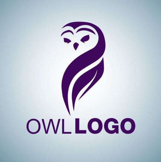 Творческий сова логотип дизайн вектора 02  
