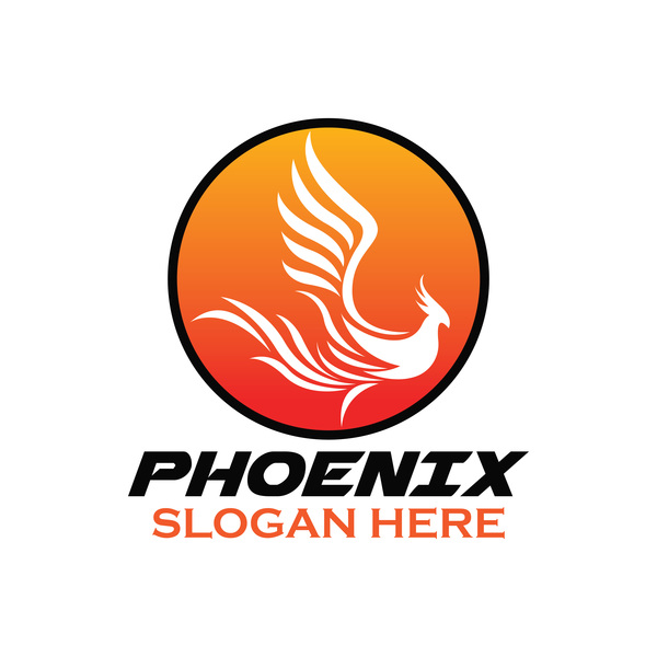 Creative phoenix logo set vector 15  