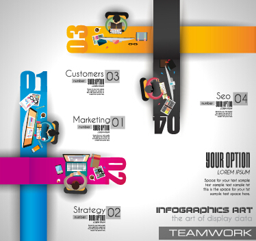 Creative timework infographic set 02 vector  