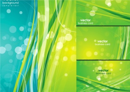 Fresh green lines background vector  