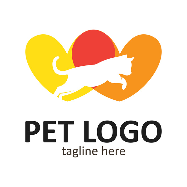 Vecteur de conception créative de logo pour animaux de compagnie 07  