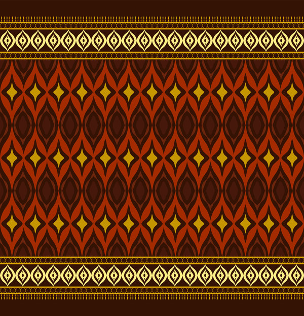 Retro ornate seamless pattern vectors 12  