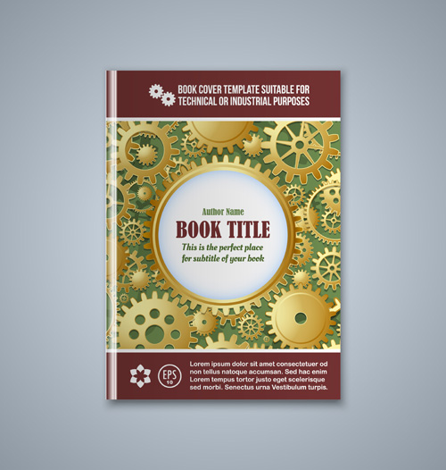 Set of book cover creative vector 05  