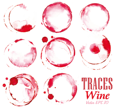 Traces wine design vector  