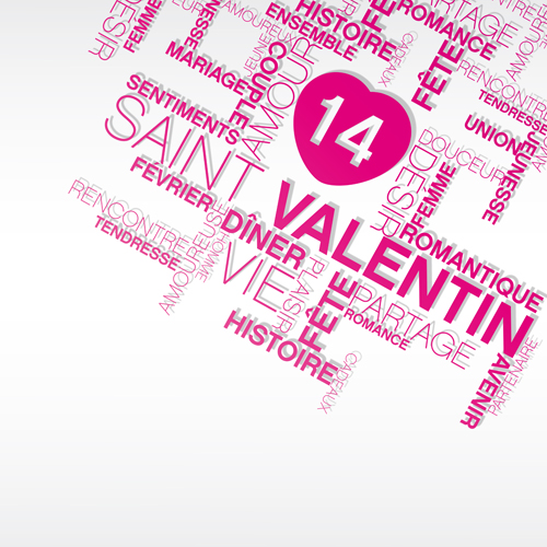 Valentines Day creative background vector 05  