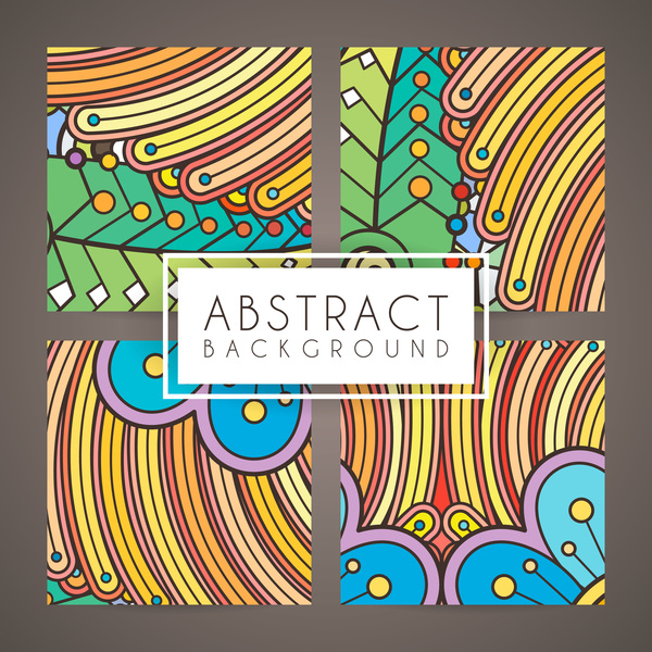colorful intricate abstract background vector graphic 07  