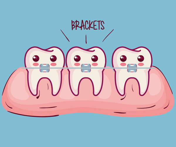 歯科健康漫画ベクトル05  