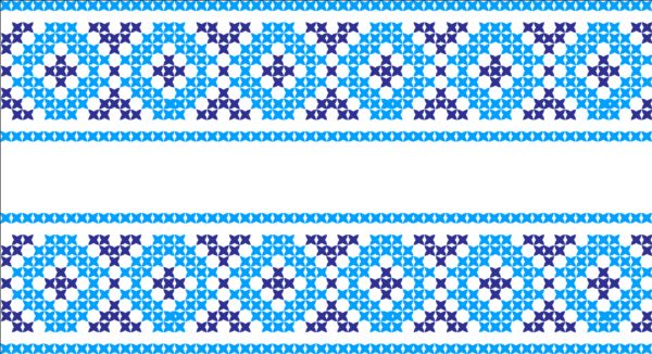 knitted fabric pattern border vector material set 07  