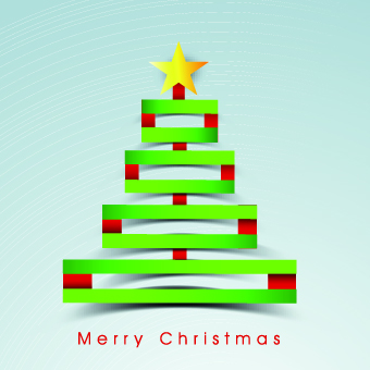 2014 Funny Christmas tree design vector 01  