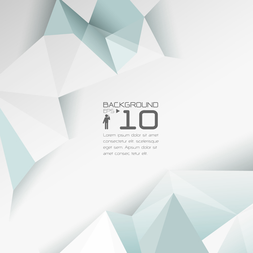 3D polygonal modern background vector 02  