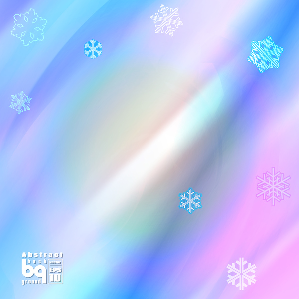 雪片ベクトル06と抽象的な背景  