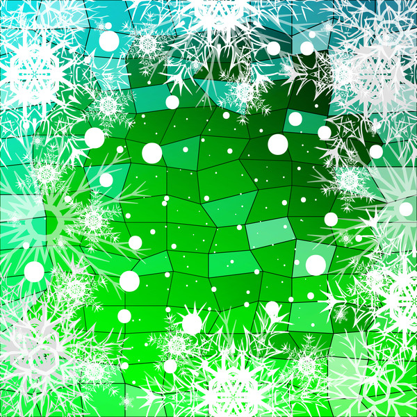 Kerst sneeuwvlok met glanzende veelhoek achtergrond vector 20  
