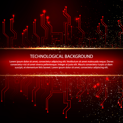 Creative circuit board concept background vector 05  