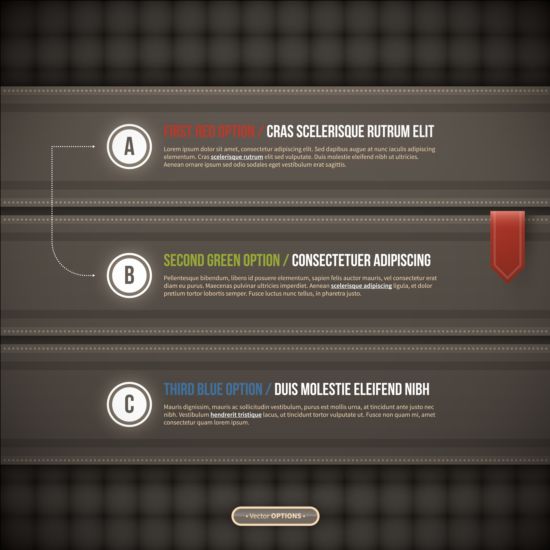 Numeri di opzione creativi infographics design 03  