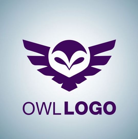 Творческий сова логотип дизайн вектор 01  