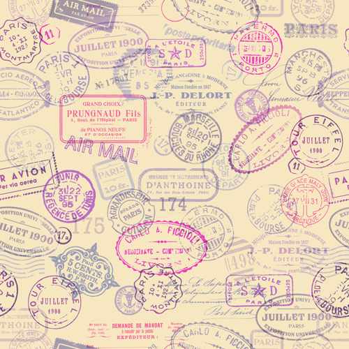 Grunge travel stamps vector graphics 04  