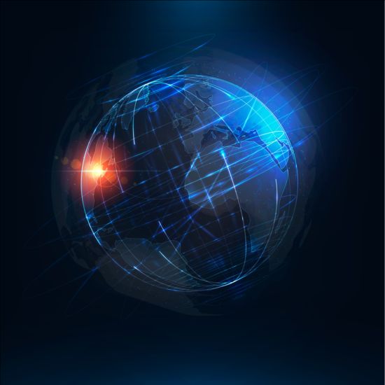 Light planet creative vector background 04  