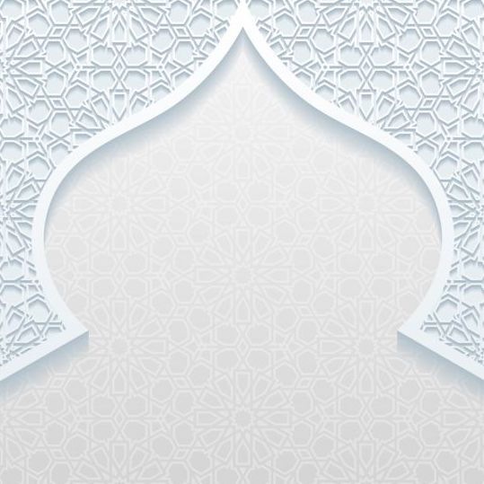 Schéma de la mosquée fond blanc vecteur 11  