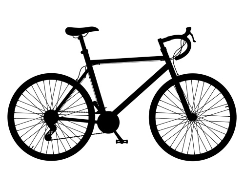 Realistic sports bicycle vector template set 10  