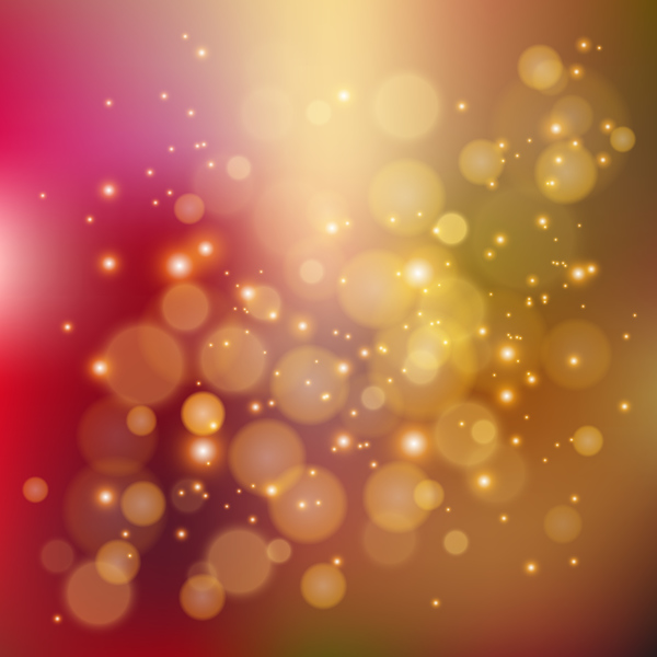Red and brown bokeh background vector  