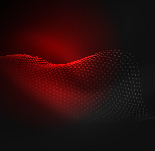 Red wavy background abstract vector 01  