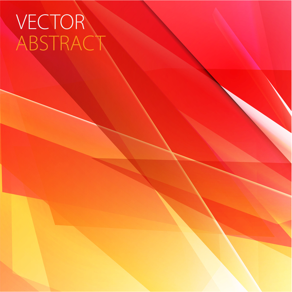 Red with yellow abstract background vector  