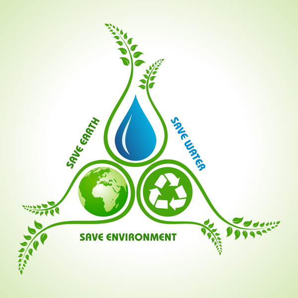 Save environment design vector material 10  