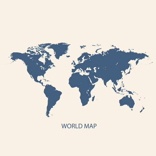 Simple world map vectors graphcs 01  