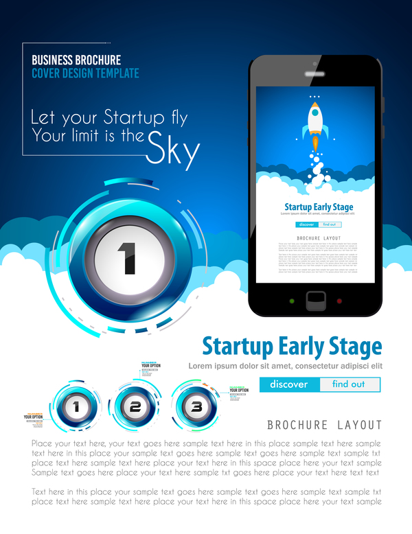 Infographic Vektormaterial 09 der Startfliege modernes  