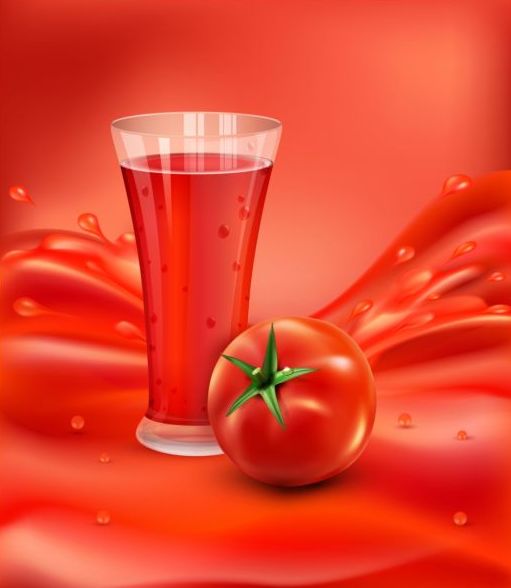 Tomaten trinken Vektor Hintergrundmaterial 03  