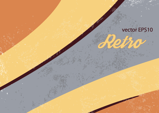 Vector set retro grunge background graphics 03  