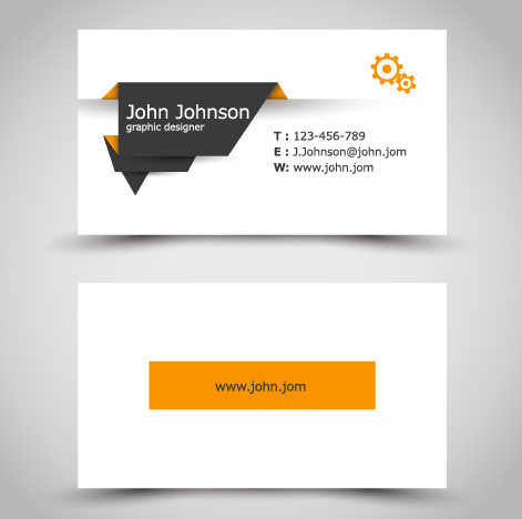 Yellow style business cards anyway surface template vector 05  