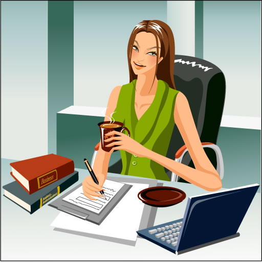 Stylish office people set 69 vector  