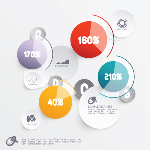 3D Infographics creative vectoe material 06  