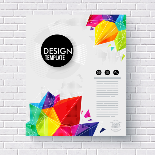Abstract cover brochure business vectors material 04  