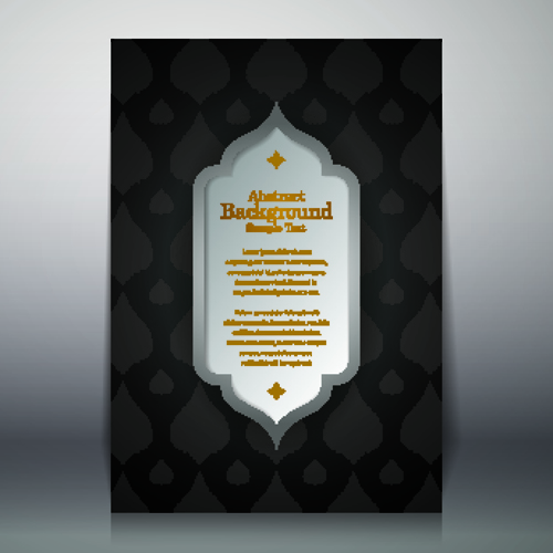 Arabic style background vector 02  