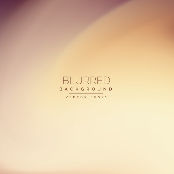 Cream color blurred effect background vector  