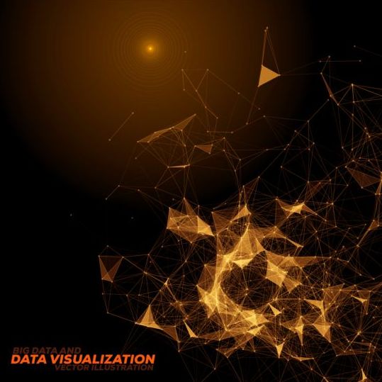 Data visualization background vector illustration 01  