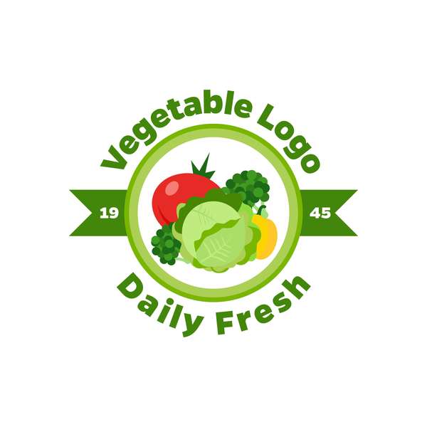 Fresh vegetables logo design vector 08  