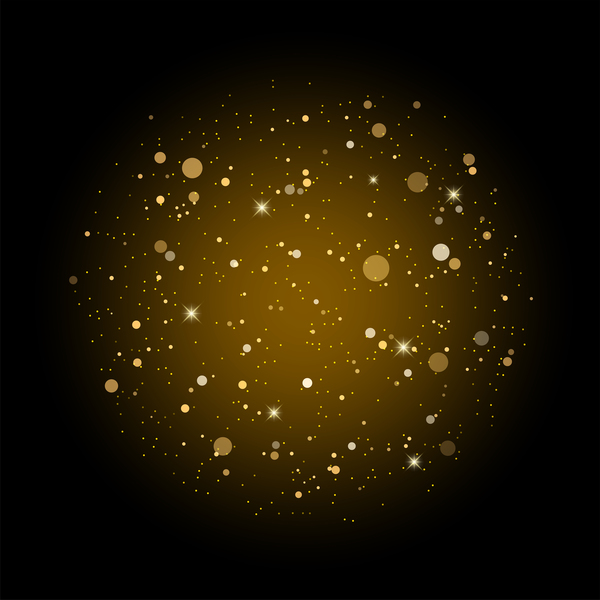 Goldener Lichteffekt-Illustrationsvektor 02  