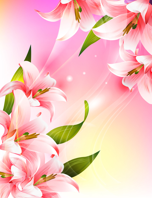 Huge collection of beautiful flower vector graphics 17  