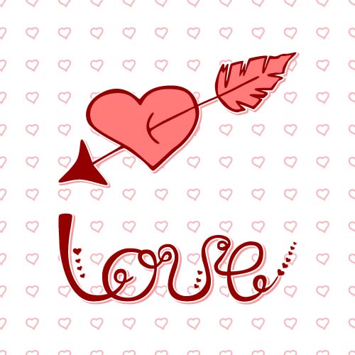 I love you creative vector design 02  