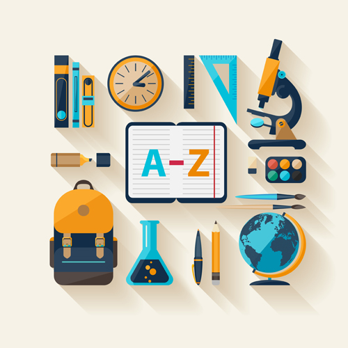 Modern education icons vector material 02  