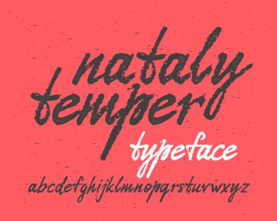 Nataly Temperament-Schriften Vektor  