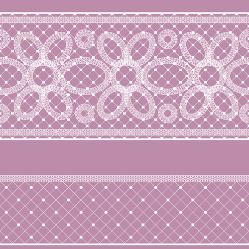 Old lace ornate background vector 02  