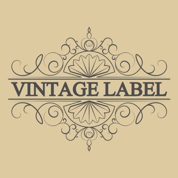 Vintage antiques étiquettes décoratives vector 03  
